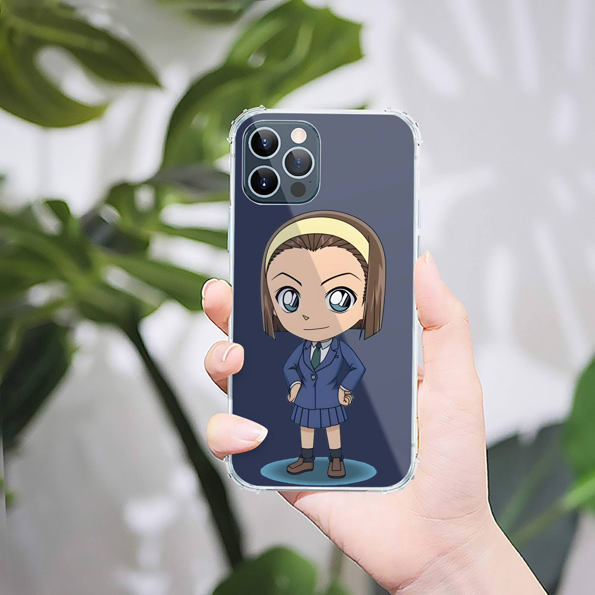（画像用） 名探偵コナン 吉田 歩美 よしだ あゆみ Detective Conan my Yeager 【iPhone 12シリーズ対応】透明スマホケース（クリアソフトケース）